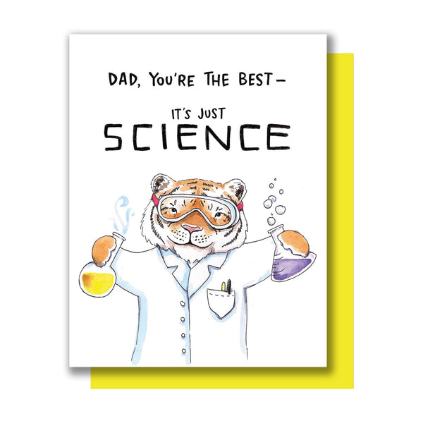*FINAL SALE* Paper Wilderness Science Tiger Father's Day Greeting Card