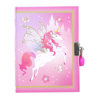 Pink Poppy Unicorn Princess Scented Lockable Diary