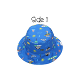 FlapJack Kids Reversible Patterned Sun Hat - Dino