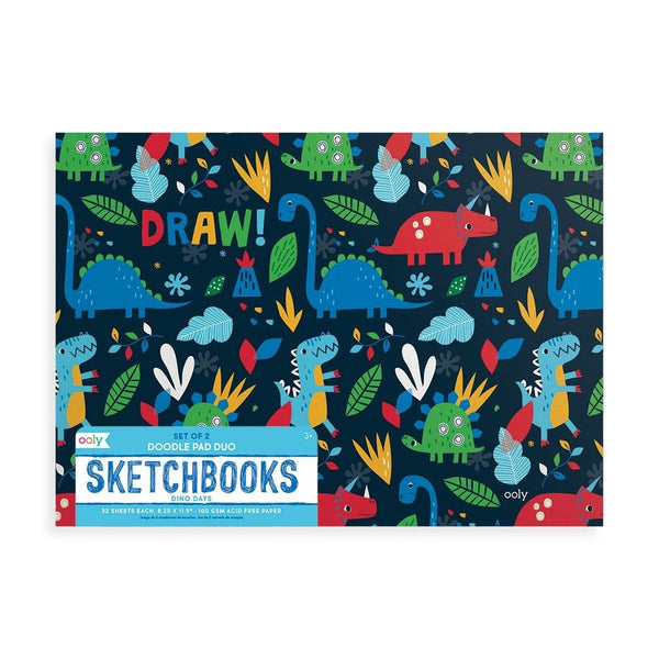 Ooly Space Critters Doodle Pad Duo Sketchbook (Set of 2)