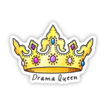 Big Moods 'Drama Queen' Crown Vinyl Sticker