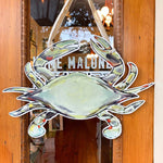 Home Malone Blue Crab Door Hanger