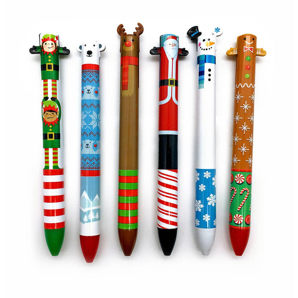 Snifty 2 Color Click Pens - Holiday