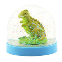 Pink Poppy Dinosaur Snow Globe