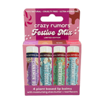 Crazy Rumors Lip Balm 4-Pack - Festive Mix