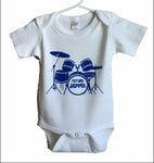 Little Black Tutu Future Drummer Infant Bodysuit, 6-12 mo