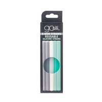 GoSili Reusable Silicone Straws, Mini 5 pack