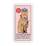 Big Moods 'Howdy' Dog Vinyl Sticker