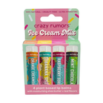 Crazy Rumors Lip Balm 4-Pack - Ice Cream Mix