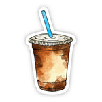 Big Moods Iced Coffee Vinyl Sticker