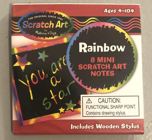 Scratch Art Rainbow Mini Notes