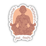 Big Moods 'Just Breathe' Zen Vinyl Sticker