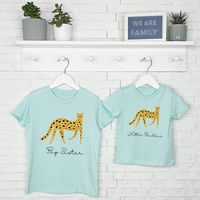 Lovetree Design Big/Little Sister Matching Leopard Shirts