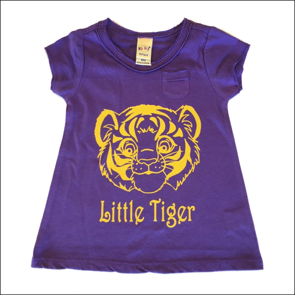 Little Black Tutu Little Tiger Toddler Pocket Tee Dress