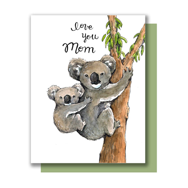 *FINAL SALE* Paper Wilderness Love You Mom Koalas Mother's Day Greeting Card