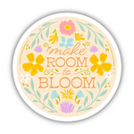 Big Moods 'Make Room To Bloom' Floral Vinyl Sticker