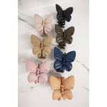 Matte Butterfly Hair Claw Clips