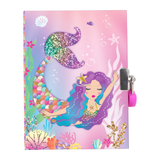 Pink Poppy Rainbow Mermaid Scented Lockable Diary