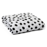 *FINAL SALE* Modern Burlap Organic Cotton Black & White Muslin Swaddle - Spots