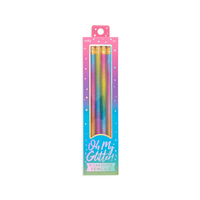 Ooly Oh My Glitter! Graphite Pencils, Pack of 6