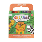 Ooly Carry Along Coloring Book and Crayon Kit - On Safari