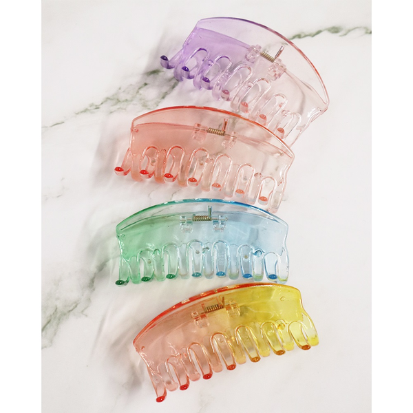 Ombre Oval Hair Claw Clips