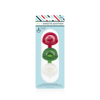 Itzy Ritzy Sweetie Soother Holiday Cable Pacifier Set of 3