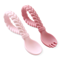 Itzy Ritzy Sweetie Spoons Silicone Spoon and Fork Set