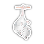 Big Moods Cute Sleeping Possum Vinyl Sticker