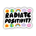 Big Moods 'Radiate Positivity' Groovy Vinyl Sticker