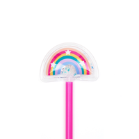 Yoobi Ballpoint Pen with Shaker, Rainbow