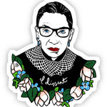 Big Moods Ruth Bader Ginsberg 'I Dissent' Vinyl Sticker