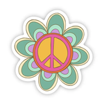 Big Moods Retro Peace Flower Vinyl Sticker