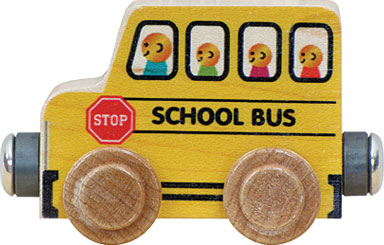 Maple Landmark Name Trains - School Bus