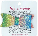 Lily & Momo Shimmer Glitter Bow Hair Clip