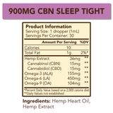 Cypress Hemp Sleep Tight Full Spectrum 900mg CBN:CBD+OMEGAS Drops
