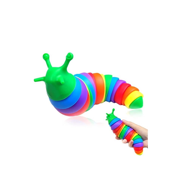 Jumbo Articulating Rainbow Slug Fidget Toy – South Coast Baby Co