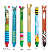 Snifty 2 Color Click Pens - Woodland