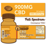 Cypress Hemp Full Spectrum 900mg CBD+OMEGAS Softgels