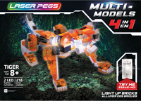Laser Pegs Multi-Models 4-in-1 Tiger