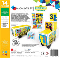 Magna-Tiles CreateOn Sesame Street School Bus 14-Piece Set