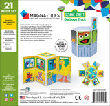 Magna-Tiles CreateOn Sesame Street Garbage Truck 21-Piece Set