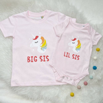 Lovetree Design Big/Lil Sis Matching Unicorn Shirts