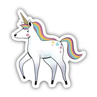Big Moods Unicorn Rainbow Mane Vinyl Sticker
