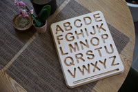 BeginAgain Wooden Letter Tracing Boards with Stylus