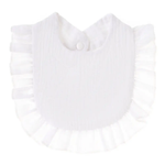 Cotton Muslin Ruffle Bib